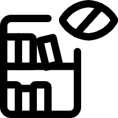 Library Hidden Icon from Ultimate Regular Set