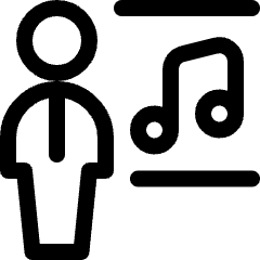 School Teacher Music Icon from Ultimate Regular Set