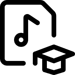 School Test Musical Icon from Ultimate Regular Set