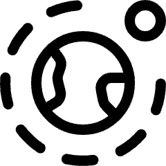 Astronomy Earth Rotation Icon from Ultimate Regular Set