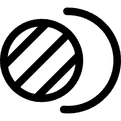 Astronomy Eclipse Icon from Ultimate Regular Set