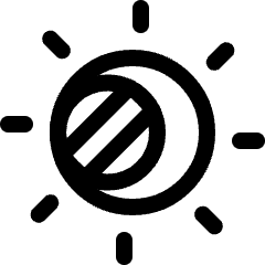 Astronomy Sun Eclipse Icon from Ultimate Regular Set