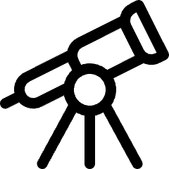 Astronomy Telescope Icon from Ultimate Regular Set