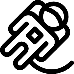 Space Astronaut Icon from Ultimate Regular Set