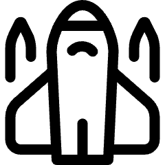 Space Rocket 2 Icon from Ultimate Regular Set