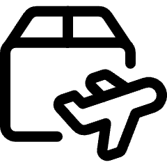 Shipment Plane Icon from Ultimate Regular Set