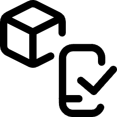 Shipment Approve Smartphone Icon from Ultimate Regular Set