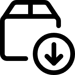 Shipment Download Icon from Ultimate Regular Set