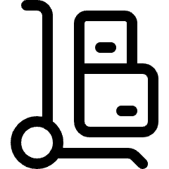 Warehouse Cart Packages 3 Icon from Ultimate Regular Set