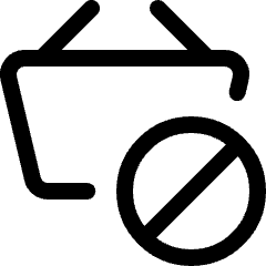 Shopping Basket Disable Icon from Ultimate Regular Set