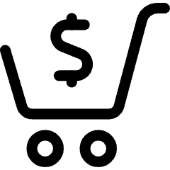 Shopping Cart Cash Icon from Ultimate Regular Set