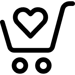 Shopping Cart Heart Icon from Ultimate Regular Set