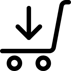 Shopping Cart Upload Icon from Ultimate Regular Set