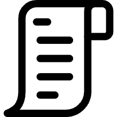 Receipt 1 Icon from Ultimate Regular Set