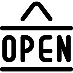 Shop Sign Open Icon from Ultimate Regular Set