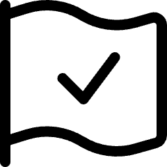 Flag Check Icon from Ultimate Regular Set