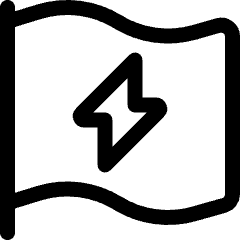 Flag Flash Icon from Ultimate Regular Set