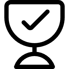 Gaming Trophy Check Icon from Ultimate Regular Set