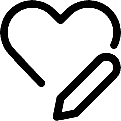 Love It Edit Icon from Ultimate Regular Set