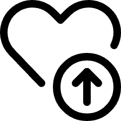 Love It Upload Icon from Ultimate Regular Set