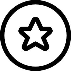 Rating Star Circle Icon from Ultimate Regular Set