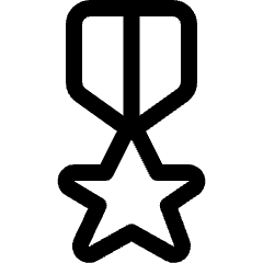 Award Badge Star 1 Icon from Ultimate Regular Set