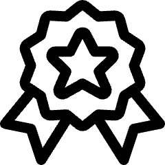 Award Ribbon Star 2 Icon from Ultimate Regular Set