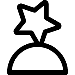 Award Star Icon from Ultimate Regular Set