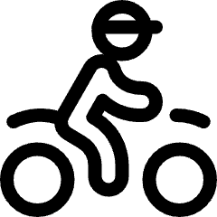 Biking Helmet Person Icon from Ultimate Regular Set