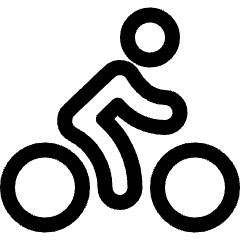 Biking Person Icon from Ultimate Regular Set