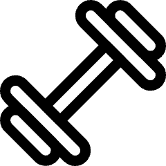 Fitness Dumbbell Icon from Ultimate Regular Set