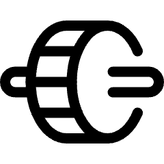 Fitness Dumbbell Disk Weight Icon from Ultimate Regular Set
