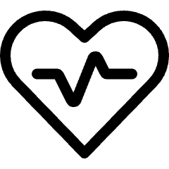 Fitness Heart Rate Icon from Ultimate Regular Set