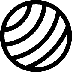 Fitness Pilates Ball Icon from Ultimate Regular Set