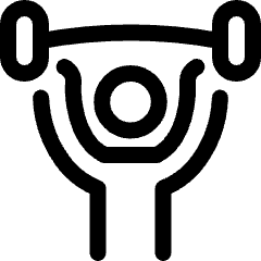 Fitness Weightlift Icon from Ultimate Regular Set