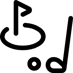 Golf Hole Aim Icon from Ultimate Regular Set