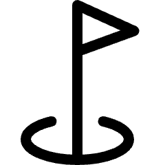 Golf Hole Ball Icon from Ultimate Regular Set