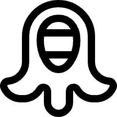 Martial Arts Mask Helmet Icon from Ultimate Regular Set