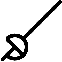 Martial Arts Sword Fencing 1 Icon from Ultimate Regular Set