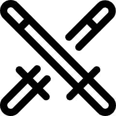Martial Arts Swords Icon from Ultimate Regular Set