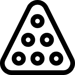 Pool Triangle Icon from Ultimate Regular Set