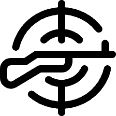 Shooting Rifle Aim Icon from Ultimate Regular Set