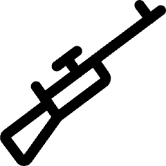 Shooting Rifle Icon from Ultimate Regular Set