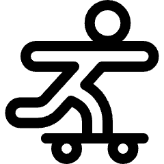 Skateboard Person 1 Icon from Ultimate Regular Set