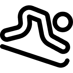 Skiing Board Slide Icon from Ultimate Regular Set