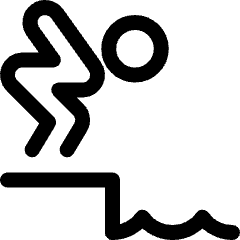 Swimming Jump Icon from Ultimate Regular Set