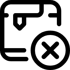 3 D Print Fail Icon from Ultimate Regular Set