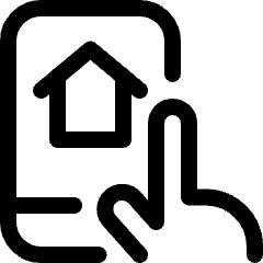 Smart House Phone Icon from Ultimate Regular Set