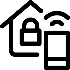 Smart House Phone Lock Icon from Ultimate Regular Set