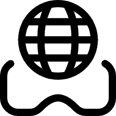 Vr Globe Icon from Ultimate Regular Set